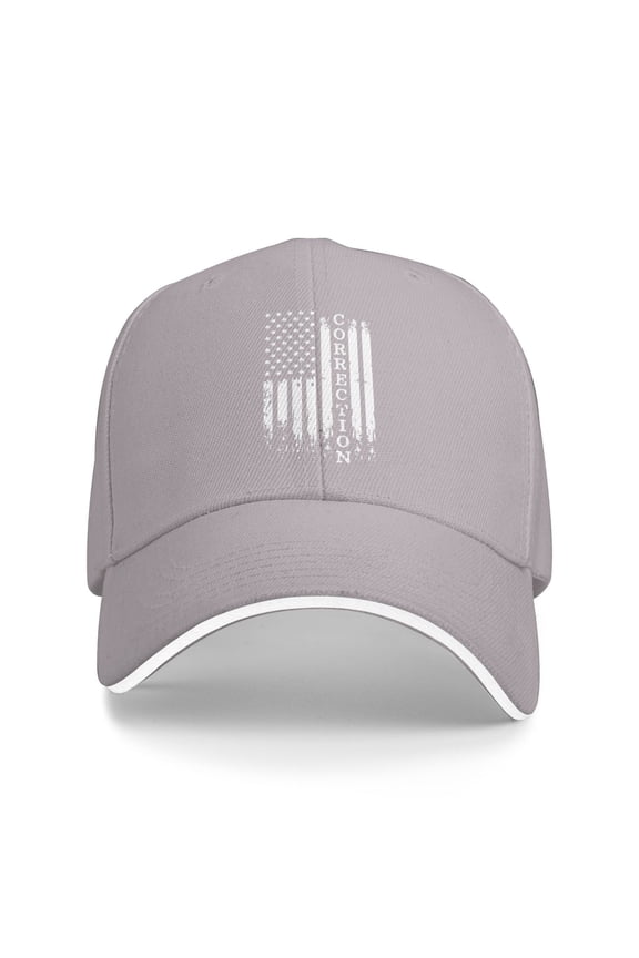 Correctional Officer Flag1 Unisex Sandwich Cap Classic Baseball Capunisex Adjustable Casquette Dad Hat