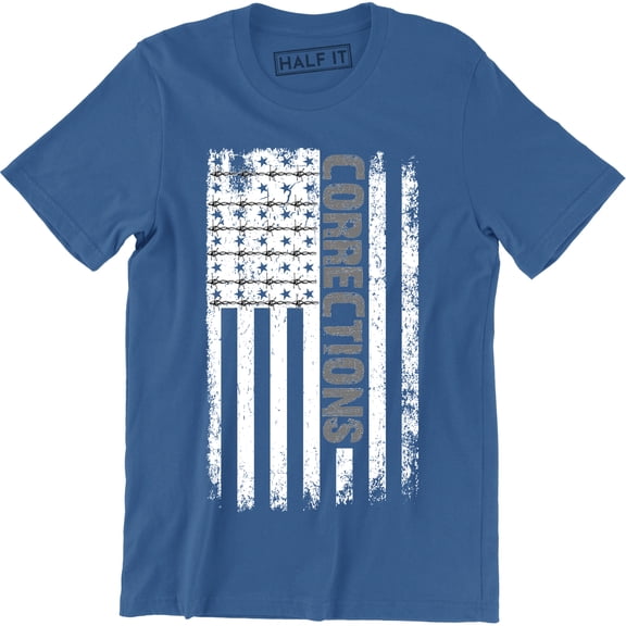 Corrections Correctional Officer - USA Flag Men's Gift T-Shirt