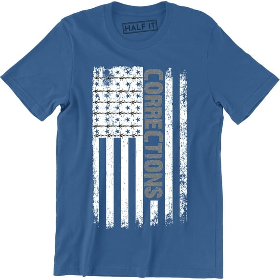 Corrections Correctional Officer - USA Flag Men's Gift T-Shirt