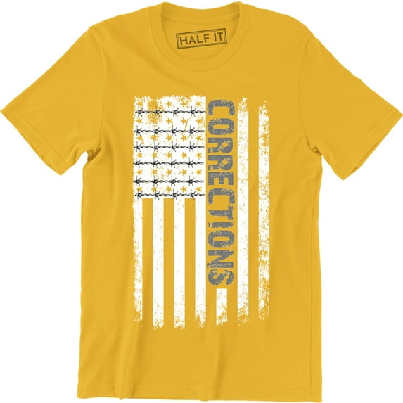 Corrections Correctional Officer - USA Flag Men's Gift T-Shirt