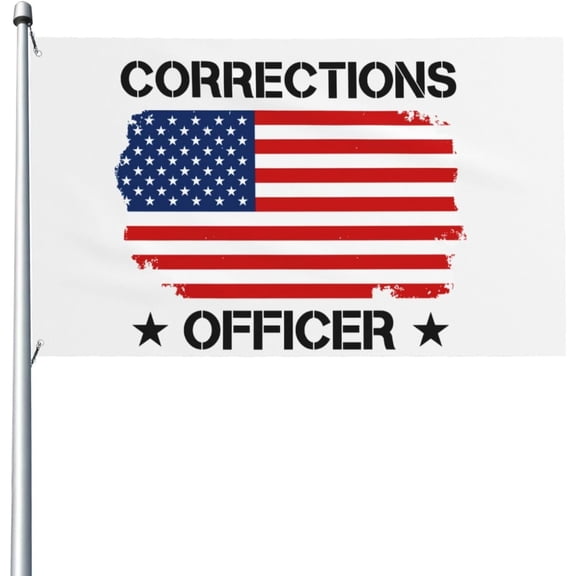 Corrections Officer 3x5 Ft Flags Outdoor Indoor Decoration Procession Banner With 2 Grommets