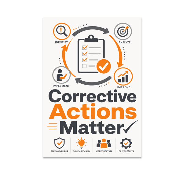 Corrective Actions Matter Wall Art - Quality Assurance Enthusiast - 13x19 Poster Print
