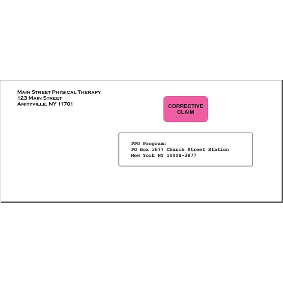 Corrective Claim Label, Fluorescent , 1-1/2” x 7/8”, Permanent Adhesive, , Claims Correction Labels, 250 Stickers/Box