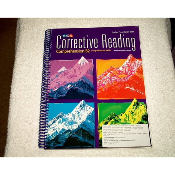 Pre-Owned Corrective Reading Comprehension Level B2, Presentation Book 9780076111831 0076111830 -