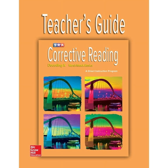 Corrective Reading Decoding Level A, Teacher Guide 9780076112074 0076112071 - New