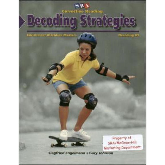 Pre-Owned Corrective Reading Decoding Level B1, Blackline Masters (Hardcover) 0026747839 9780026747837