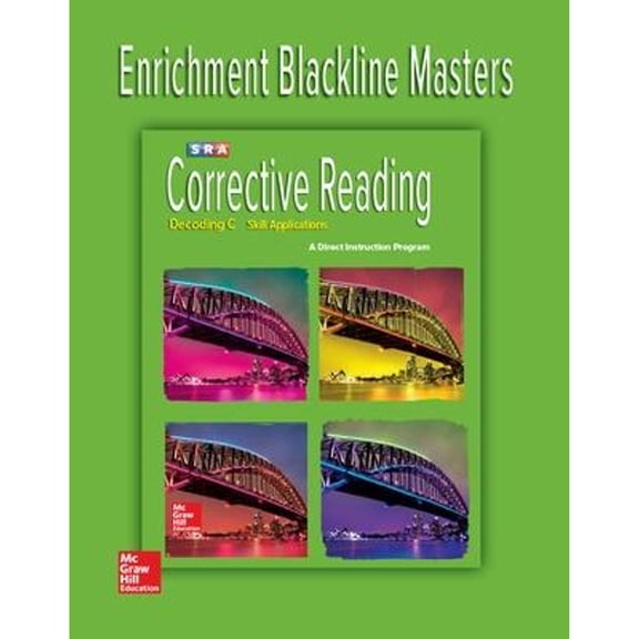 Pre-Owned Corrective Reading Decoding Level C, Enrichment Blackline Master (Paperback) 0076112462 9780076112463