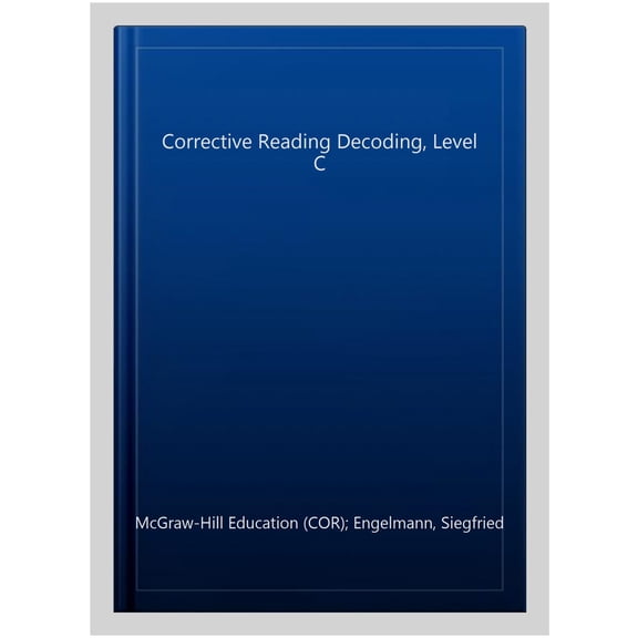 Pre-Owned Corrective Reading Decoding Level C, Student Workbook (Pack of 5), (Paperback)