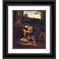 thumbnail image 1 of Correggio 2x Matted 20x24 Black Ornate Framed Art Print 'Adoration of the Child', 1 of 2