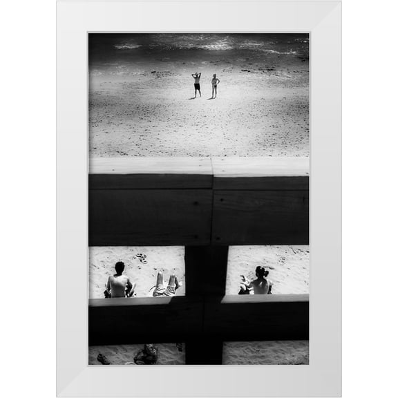 Correia, Rui 11x14 White Modern Wood Framed Museum Art Print Titled - An Ocean Between Our Thoughts
