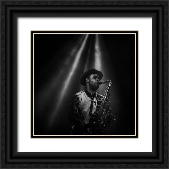 Correia, Rui 26x26 Black Ornate Wood Framed with Double Matting Museum Art Print Titled - Summer Song
