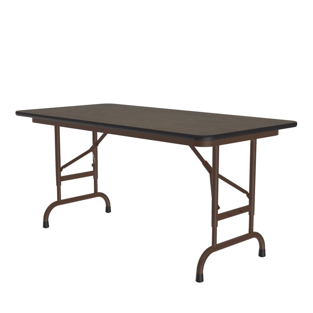 Adjustable Height Walnut Melamine Top Training Table