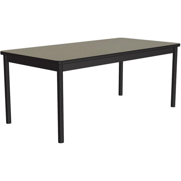 Correll 24"W x 60"D High Pressure Library Table in Savannah Sand Brown