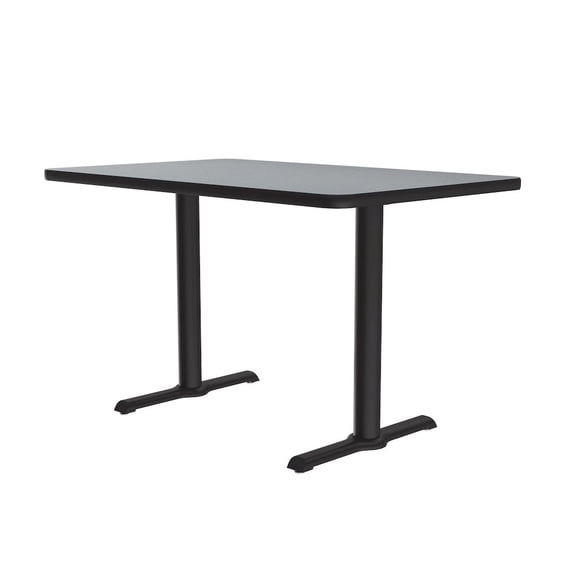 Correll 29"H Commercial Laminate Cafe and Breakroom Table in Gray Granite