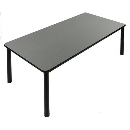 Correll LR3048-55 29 in. High Pressure Rectangular Laminate Reading Library Table, Montana Granite - 30 x 48 in.