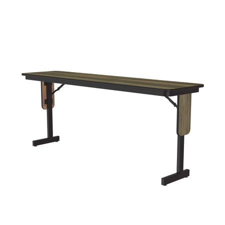 Correll 3/4"High Pressure Folding Seminar Table Panel Leg Colonial Brown