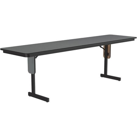 Correll 3/4" High Pressure Folding Seminar Table Panel Leg Montana Granite Brown