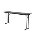 thumbnail image 1 of Correll 3/4" High Pressure Laminate Folding Seminar Table Hickory Brown, 1 of 8