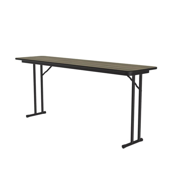 Correll 3/4" High Pressure Folding Seminar Table in Montana Brown Granite