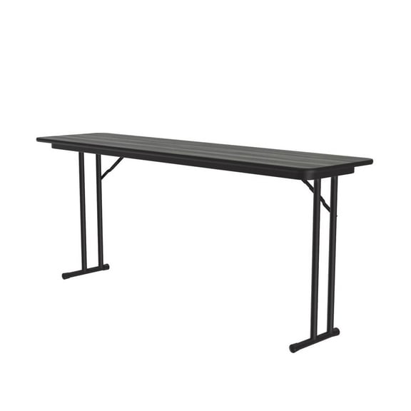 Correll 3/4" High Pressure Folding Seminar Table in New England Driftwood