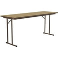 thumbnail image 1 of Correll 3/4" High Pressure Folding Seminar Table with Off-Set Leg Fusion Maple, 1 of 7
