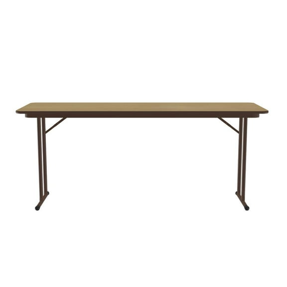Correll 3/4" High Pressure Folding Seminar Table with Off-Set Leg Fusion Maple