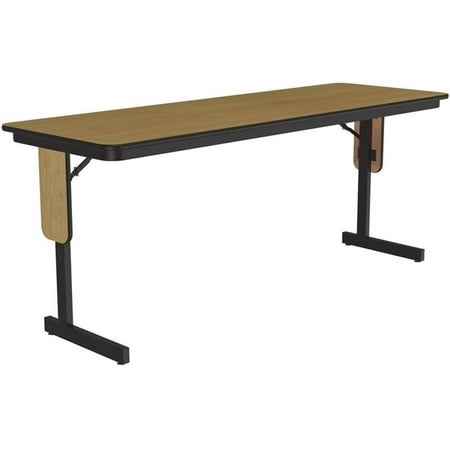 Correll 3/4" High Pressure Folding Seminar Table with Panel Leg in Fusion Maple