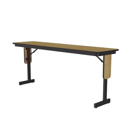 Correll 3/4" High Pressure Folding Seminar Table with Panel Leg in Fusion Maple