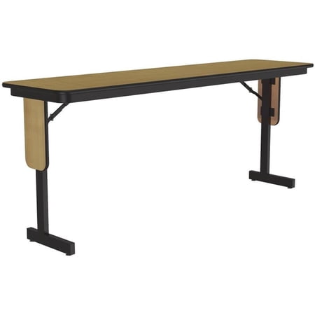 Correll 3/4" High Pressure Folding Seminar Table with Panel Leg in Fusion Maple