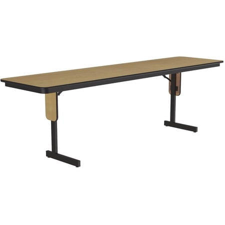 Correll 3/4" High Pressure Folding Seminar Table with Panel Leg in Fusion Maple