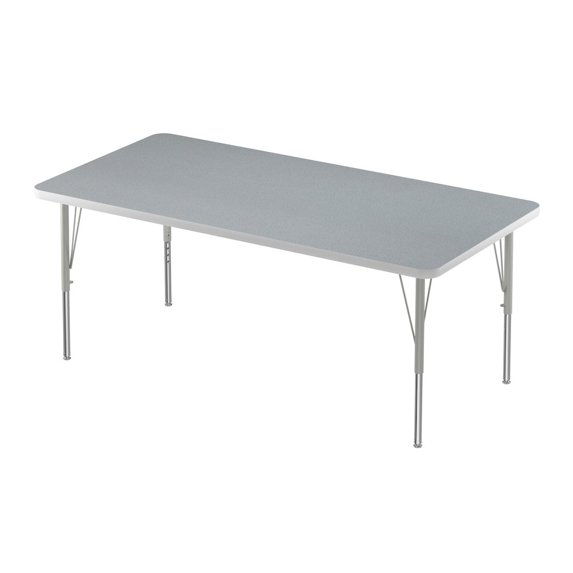 Correll 30"W Commercial Laminate Wood Top Activity Table in Gray Granite