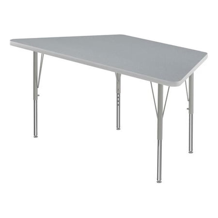 Correll 30"W Commercial Laminate Wood Top Activity Table in Gray Granite