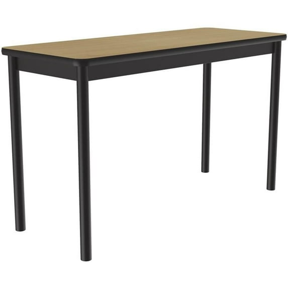 Correll 30"W x 48"D Deluxe High Pressure Lab Table in Fusion Maple