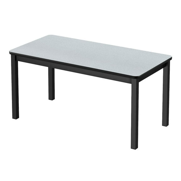 Correll 30"W x 60"D Deluxe High Pressure Library Table in Gray Granite