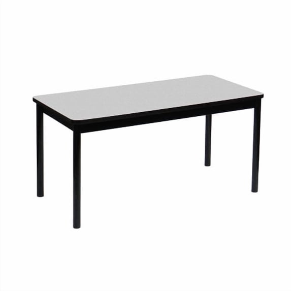 Correll 30"W x 72"D Deluxe High Pressure Lab Table in Gray Granite
