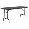 thumbnail image 1 of Correll 30"W x 96"D Melamine Top Folding Table in Black Granite, 1 of 6