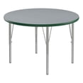 thumbnail image 1 of Correll 36" Round Commercial Laminate Wood Top Activity Table in Gray/Green, 1 of 7