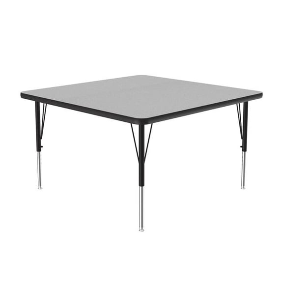 Correll A3636-SQ-15-14-45 36 x 36 in. Deluxe High-Pressure Top Activity Table - Gray Granite - Square