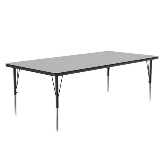 Correll A3672TF-REC-15-09-45 36 x 72 in. Commercial Thermal Fused Laminate Top Activity Table - Gray Granite - Rectangle