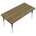 thumbnail image 1 of Correll A48-OCT-53 1.25 in. High Pressure Top Octagonal Activity Tables, Colonial Hickory - 48 in., 1 of 4