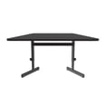 thumbnail image 1 of Correll Adjustable Height Lamiante Top Trapezoid Computer/Student Desks 30x60", 1 of 19