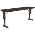 thumbnail image 1 of Correll Adjustable Height 3/4" High Pressure Folding Seminar Table in Walnut, 1 of 10