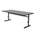 thumbnail image 1 of Correll Adjustable Height 1 1/4" High Pressure Top Computer/Training Table - Grey Granite - 48"L x 30"W - Rectangular, 1 of 19