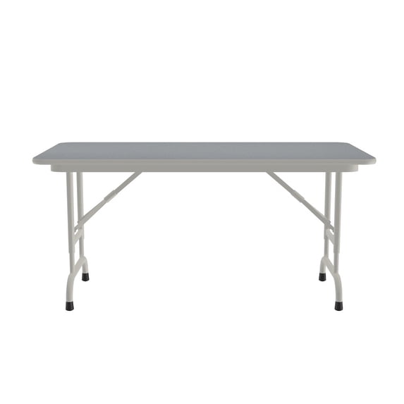 Correll Adjustable Height Thermal Fused Laminate Top Folding Table 24x48"