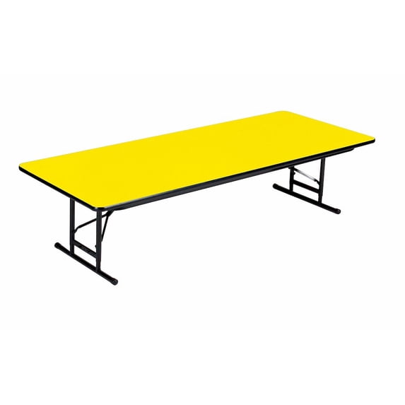 Correll Adjustable Height High Pressure Top Folding Table 30x96"