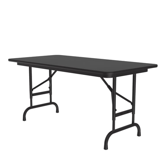 Correll Rectangular Laminate Top Folding Table With Black Granite CFA2448TF-07