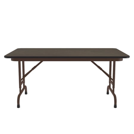 Correll Adjustable Height Thermal Fused Laminate Top Folding Table 30x48"