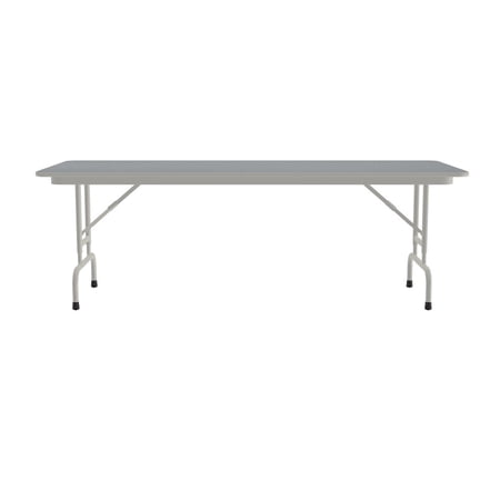 Correll Adjustable Height Thermal Fused Laminate Top Folding Table 30x96"
