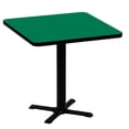 thumbnail image 1 of Bar Stool/Standing Height High Pressure Cafe and Breakroom Table - Green - 24"L x 24"W - Square, 1 of 5