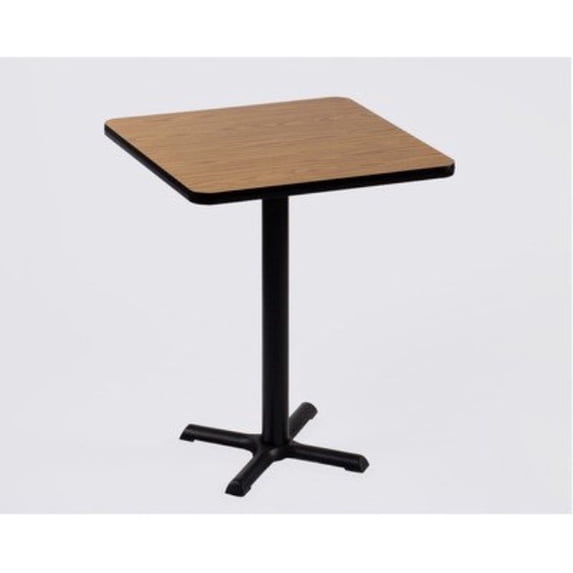 Correll Inc Square Bar Table (24 in./22 in. X-Base/Yellow)